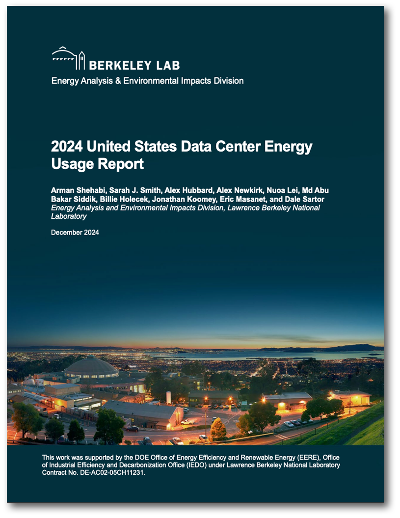 Cover of 2024 United States Data Center Energy Usage Report 